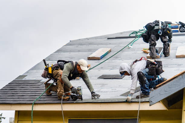 Professional Gutter Installation technician working in Livingston, TX